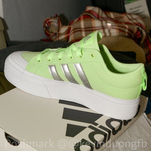 adidas Women Platform shoes . Green/silver - Picture 4 of 7